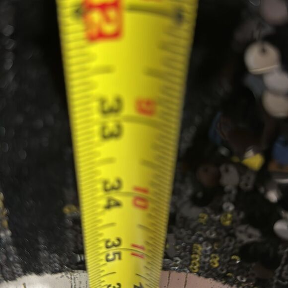 Avec Les Filles Black Sequin Button Up Jacket Shacket 3X Holiday Glam Night Out - Picture 14 of 14